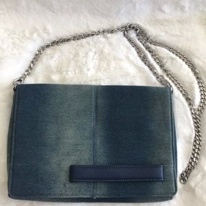 Blue Denim Steven cross body purse